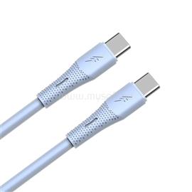 AVAX CB3308 60W USB-C gyorstöltő szilikon kábel, 1.5 m, világoskék AVAX_CB3308 small