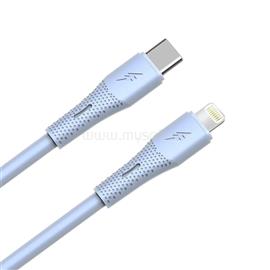 AVAX CB3311 27W USB-C - Lightning gyorstöltő szilikon kábel, 1.5 m, világoskék AVAX_CB3311 small