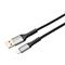AVAX CB401G STEELY 1,5m 20W USB A-Lightning gyorstöltő sodorszálas acélszürke adat- és töltőkábel CB401G small
