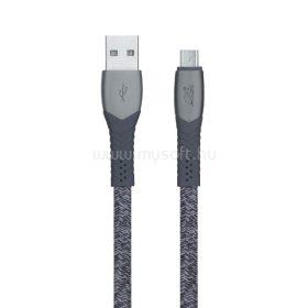 AVAX CB621 CREAMY+ USB A-Type C 2.4A, 1,5m fehér-ezüst gyorstöltő kábel