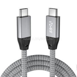 AVAX CB901 THUNDER 3.2 Type C 100W/10Gbps fonott kábel 1m (viharszürke) 5999574480446 small