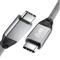 AVAX CB901 THUNDER 3.2 Type C 100W/10Gbps fonott kábel 1m (viharszürke) 5999574480446 small