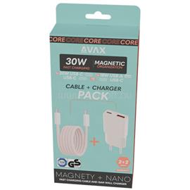 AVAX CH641P & CB610P - 30W GaN Gyorstöltő & 100W Mágneses USB-C Kábelcsomag AVAX_CH641P_CB610P small
