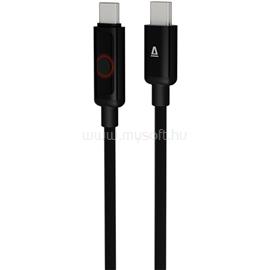 AVAX CB653 PULSEY 60W USB-C gyorstöltő kábel, fonott, szürke - 0,5m AVAX_CB653 small