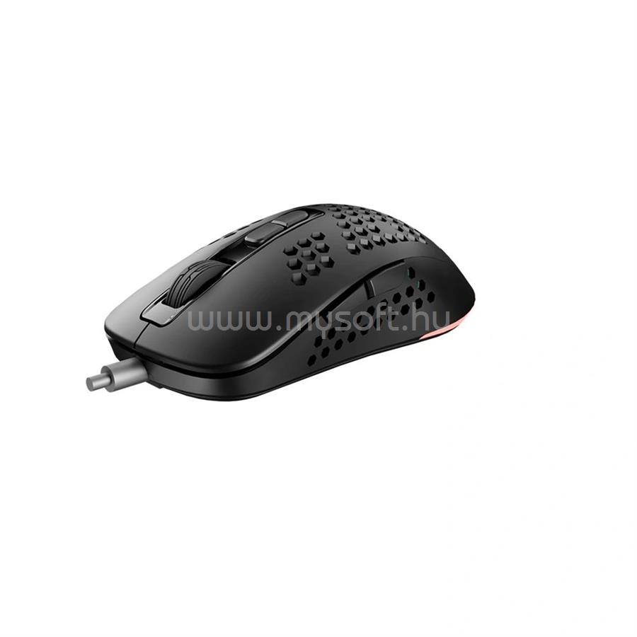 AVAX LW01 PAW3327 RGB fekete gamer egér
