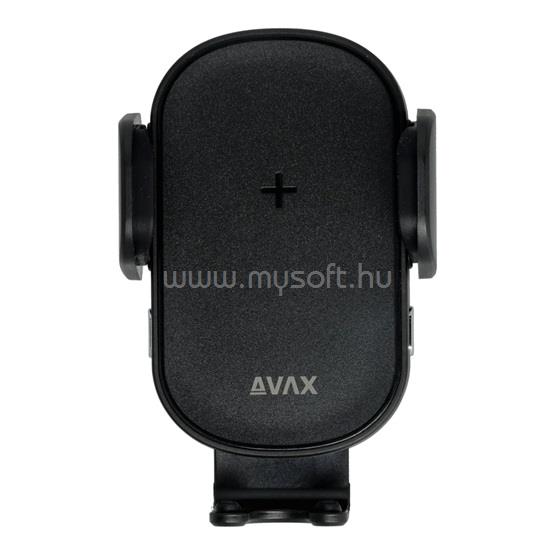 AVAX WH600 Feely+ vezeték nélküli szellőzőrácsra rögzíthető autós töltő, 15W