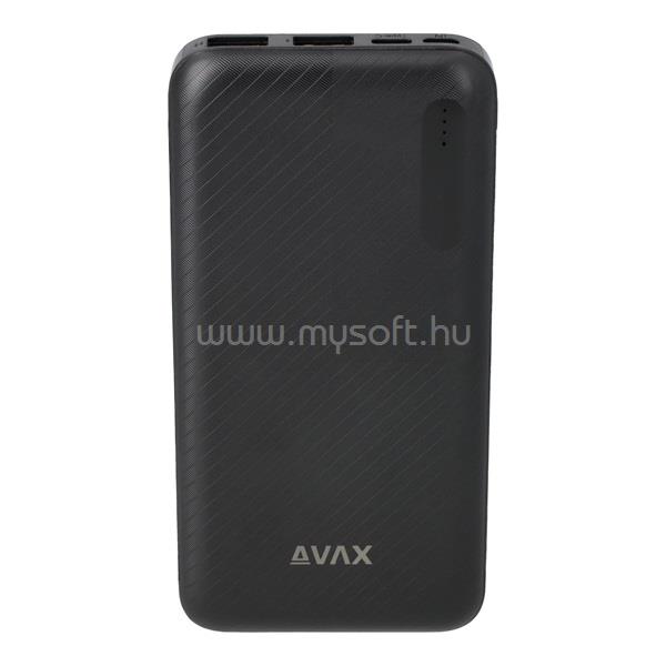 AVAX PB104B LIGHTY 10000mAh fekete powerbank