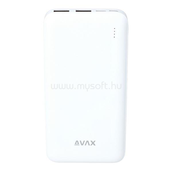 AVAX PB104W LIGHTY 10000mAh fehér powerbank