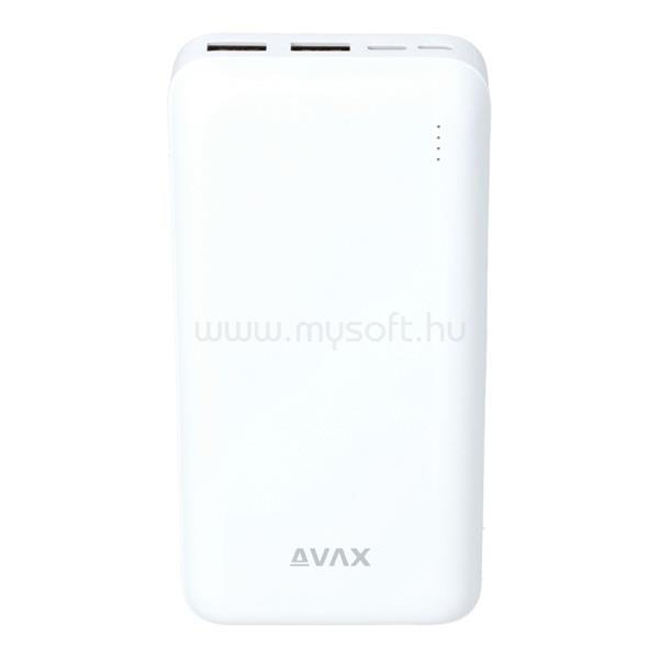 AVAX PB201W LIGHTY 20000mAh fehér powerbank