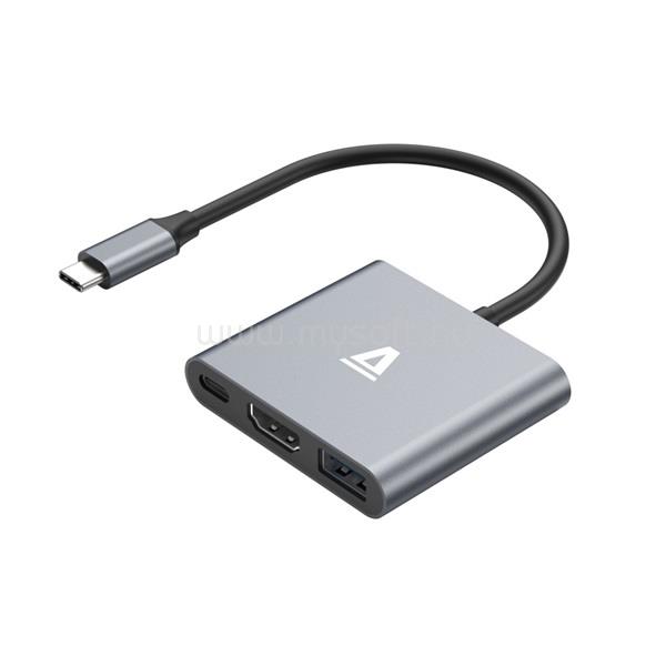 AVAX USB HUB USB-C 3in1 USB3.0, HDMI 4K, PD 100W