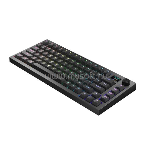 AVAX Vezetékes/Vezeték Nélküli Billentyűzet GM02 PRO USB, Fekete, Mechanikus, Red Switch, HUN