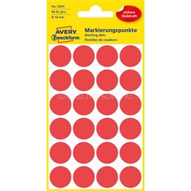 AVERY 3004 18mm 96db-os piros jelölőpont AVERY_3004 small