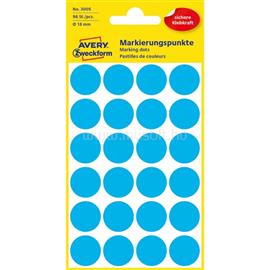 AVERY 3005 18mm 96db-os kék jelölőpont AVERY_3005 small