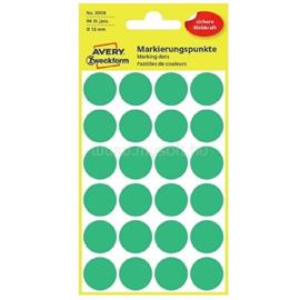 AVERY 3006 18mm 96db-os zöld jelölőpont AVERY_3006 small