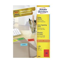 AVERY 3448 70x37mm piros univerzális címke AVERY_3448 small