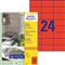 AVERY 3448 70x37mm piros univerzális címke AVERY_3448 small