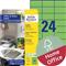 AVERY 3450-10 70x37mm 240db-os zöld univerzális etikett AVERY_3450-10 small