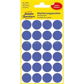 AVERY 3596 18mm visszaszedhető 96db-os indigókék jelölőpont AVERY_3596 small