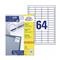 AVERY 3667 QP 48,5x16,9mm univerzális 6400db-os fehér etikett AVERY_3667 small