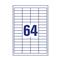 AVERY 3667 QP 48,5x16,9mm univerzális 6400db-os fehér etikett AVERY_3667 small