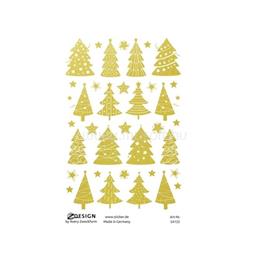 AVERY 54122 1 ív karácsonyfa átlátszó fólián matrica AVERY_54122 small