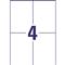 AVERY 6601 105x148 mm univerzális 50+15 lap 260 db-os etikett AVERY_6601 small