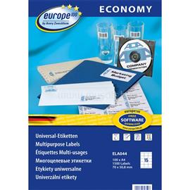 AVERY Europe100 ELA044 70x50,8mm univerzális 1500db-os etikett AVERY_ELA044 small