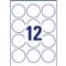 AVERY L3416-10 60mm átmérőjű 120db-os fehér kör alakú öntapadó etikett AVERY_L3416-10 small