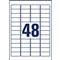 AVERY L4736REV-65 45,7x21,2 mm visszaszedhető univerzális 50+15 lap 3120 db-os etikett AVERY_L4736REV-65 small