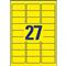 AVERY L6004-25 63,5 x 29,6 mm 675 db-os visszaszedhető neonsárga etikett AVERY_L6004-25 small