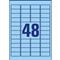 AVERY L6039-20 45,7x21,2mm visszaszedhető 960db-os kék etikett AVERY_L6039-20 small
