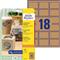 AVERY L7110-25 62x42mm újrahasznosított barna kraft etikett AVERY_L7110-25 small