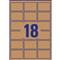 AVERY L7110-25 62x42mm újrahasznosított barna kraft etikett AVERY_L7110-25 small