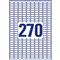 AVERY L7785-25 17,8x10mm víztiszta átlátszó fóliacímke AVERY_L7785-25 small