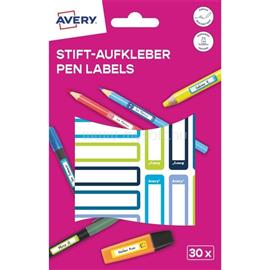 AVERY RESMI30G iskolai kézzel írható 50x10 mm 30 db kék/zöld tollcímke AVERY_RESMI30G small