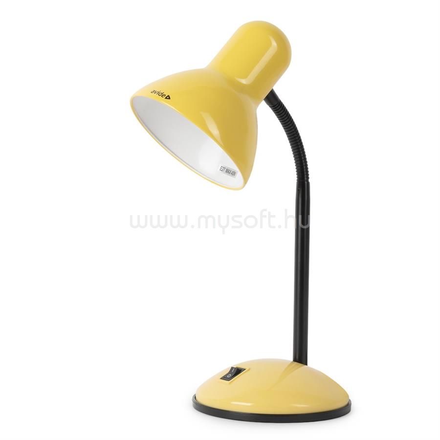 AVIDE Asztali lámpa, Basic Simple, max. 40W, AVIDE, sárga