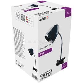AVIDE Asztali lámpa, csiptethető, E27, max. 15W, AVIDE, fekete AVIDE_67154 small