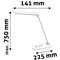 AVIDE Asztali LED lámpa, érintésvezérelt, dimmelhető, 10W, 5000K, AVIDE, fekete AVIDE_67144 small