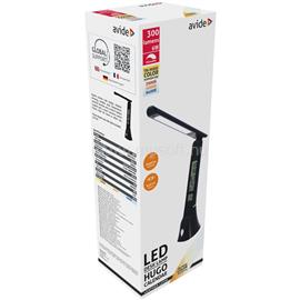 AVIDE Asztali LED lámpa, Hugo, kijelzős, 6W, 5000K, AVIDE, fekete AVIDE_67127 small