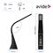 AVIDE Asztali LED lámpa, kijelzős, 6W, 5000K, AVIDE, fekete AVIDE_67117 small