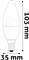 AVIDE LED CANDLE IZZÓ 2.5W E14 NW 4000K AVIDE_ABC14NW-2.5W small