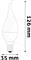 AVIDE LED CANDLE IZZÓ FLAME 6.5W E14 CW 6400K AVIDE_ABC14CW-6.5W-FL small