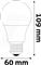 AVIDE LED GLOBE IZZÓ A60 9.5W E27 CW 6400K AVIDE_ABG27CW-9.5W-AP small