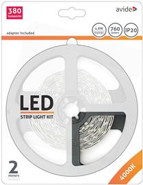 AVIDE LED SZALAG BLISZTER 12V 4.8W SMD2835 60LED/M 4000K IP20 2m AVIDE_ABLSBL12V2835-60NW small