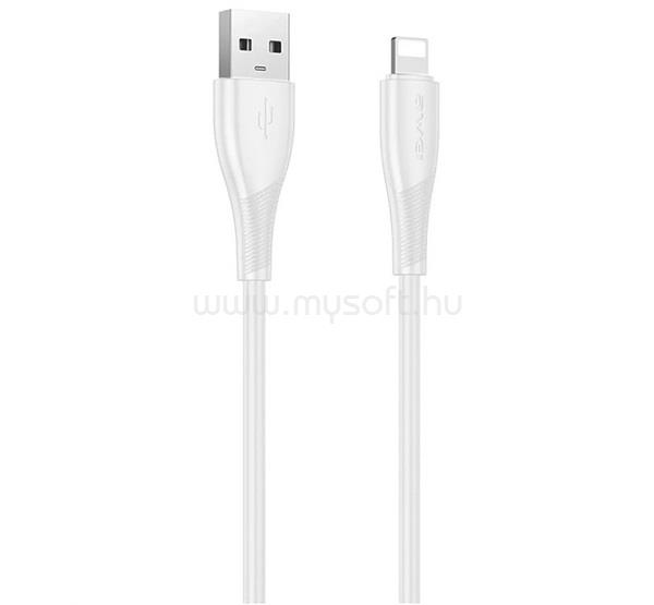 AWEI iPhone 14 Plus / 14 Pro Max / 14 Pro CL-182L adatkábel USB - lightning, 100cm, FEHÉR
