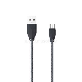 AWEI CL982 1m/erős szövött borítással/vékony műanyag fejjel/USB-Micro/szürke USB kábel MG-AWECL982-06 small