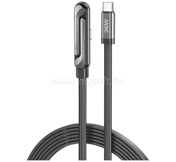 AWEI AWEI CM-12C adatkábel Type-C - Type-C, 150cm, FEKETE