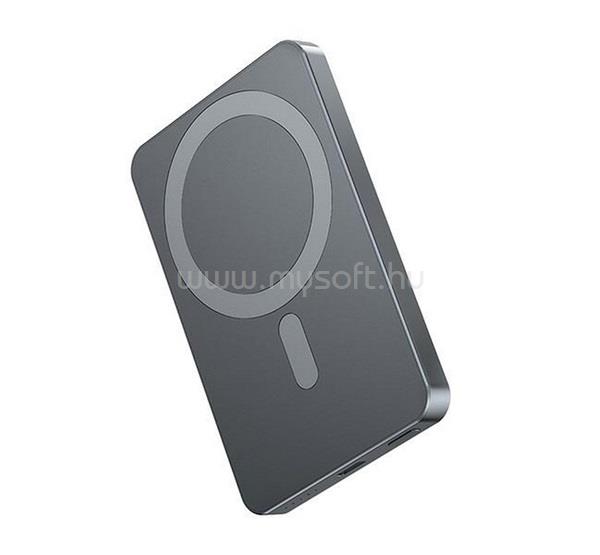 AWEI AWEI P112K vésztöltő Type-C aljzat 5000mAh, PD gyorstöltő, SÖTÉTSZÜRKE
