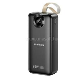 AWEI AWEI PA-34 vésztöltő USB+2 Type-C aljzat 30000mAh, LED kijelző, FEKETE AWEI_PA-34 small