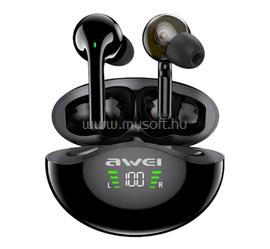 AWEI T12P bluetooth fülhallgató SZTEREO v5.1, LED kijelző + töltőtok, FEKETE AWEI_T12P_B small